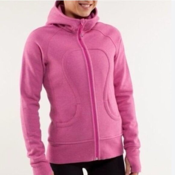 Lululemon Scuba Hoodie in Magenta size 8 - Picture 3 of 3